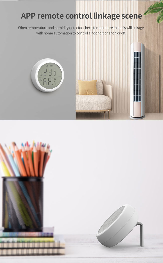 2.4GHz Zigbee Wireless Temperature Sensor AAA*2 Battery Powered