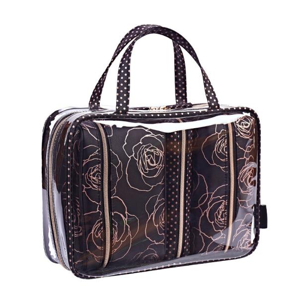Quality Hot Sale New Product Custom Waterproof PVC Clear Cosmetic Trolley Bag for sale