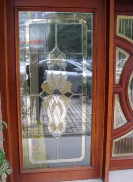 Quality  brass caming decorative glass for sale
