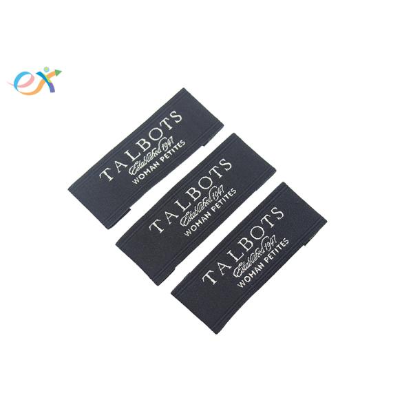 Personalized Rectangle Printed Custom Woven Label Satin Craft Ribbons Tag