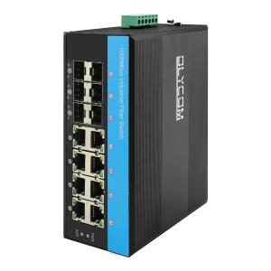 China 2.5G L2 Managed Industrial PoE Network Switch Support ERPS MSTP Ring Din Rail wholesale