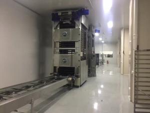 CE Vertical Multi Step Pan Elevator Baking Pan Handling Equipment
