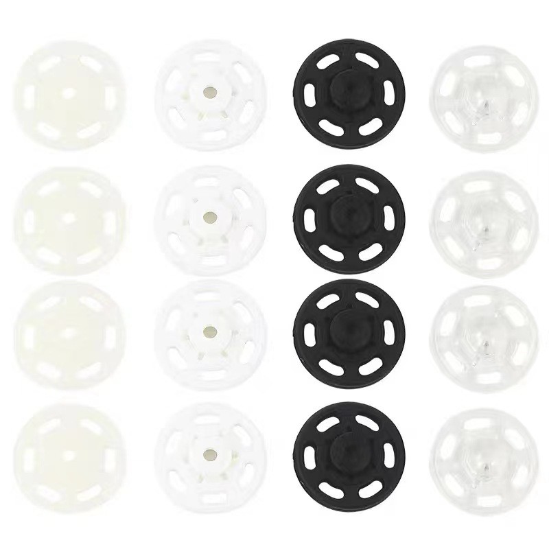 Plastic Polyester Snap Button Transparent Resin Buttons For set