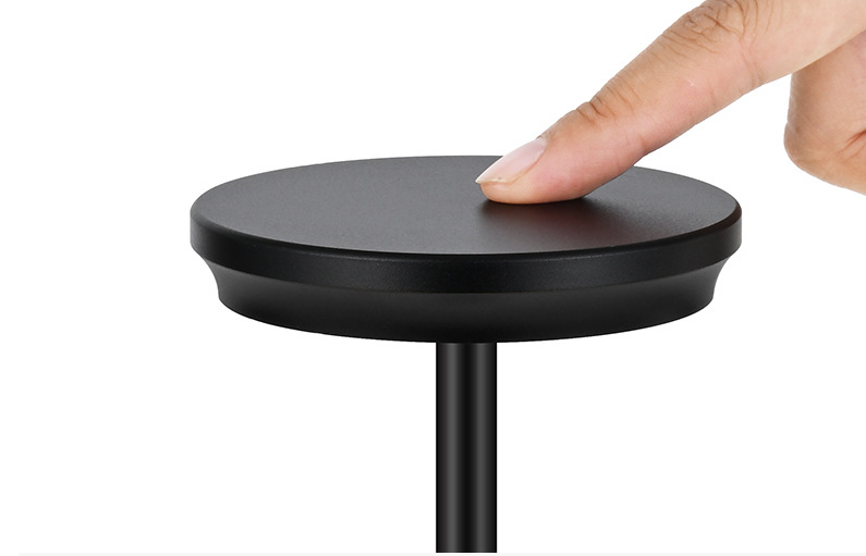 Round Shade Rechargeable Cordless LED Touch Dimming Control Desk Lamp with CE Certificate