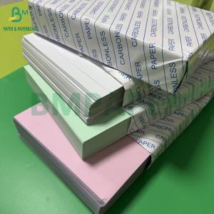 China NCR Digital Carbonless Copy Paper CB White CFB Pink CF Green Black Image A4 210x297mm on sale