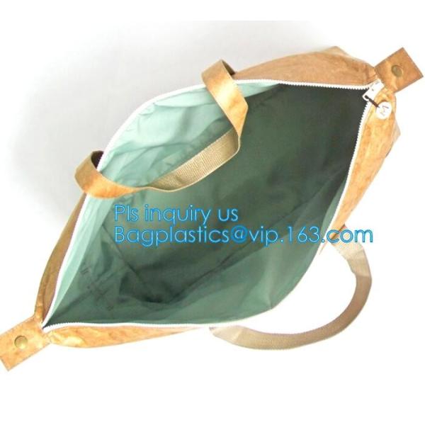 washable paper tote bag,hot sale washable paper tote bag, Brown washable kraft paper shopping bag,foldable washable kraf