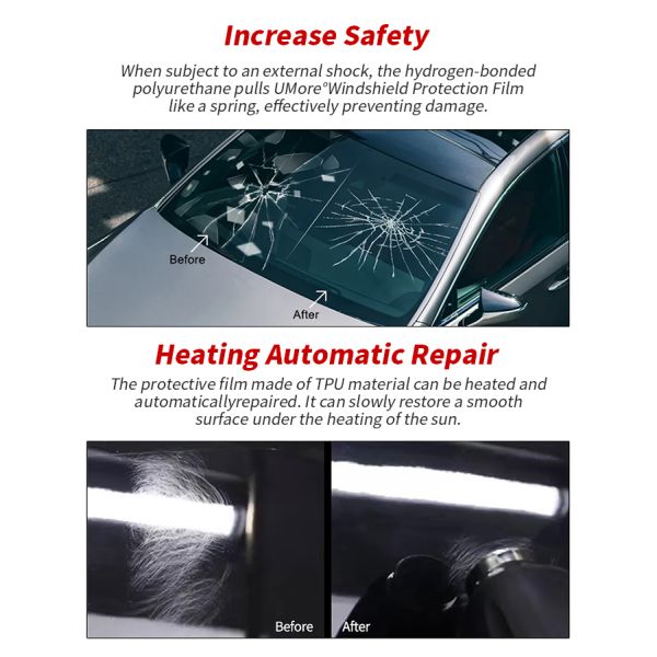 UV Rejection Privacy Protection Side Front Windshield Tint Window Film Nano Ceramic