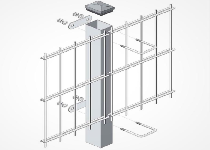 Corrosion-Proof Double Horizontal Wire Guardrail for Scenic Spot Trail Protection