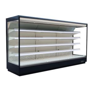 Free Standing Open Display Fridge , Commercial Beverage Cooler Refrigerator
