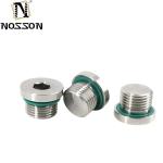 10mm Titanium Pipe Plug Stainless Steel Inox Polished Hex Socket Screws Din908