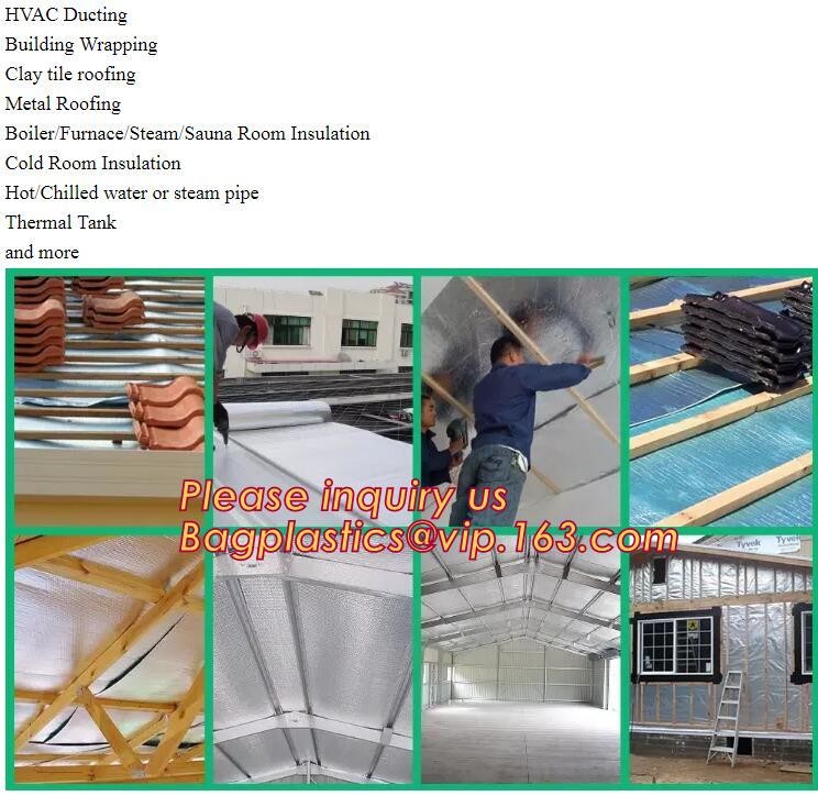Foil crim kraft insulation,Alu foil FSK insulation, FOIL scrim kraft facing, reflective aluminium foil insulation,bonded