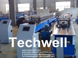 China 22KW Rack Roll Forming Machine Touch Screen PLC Control with Omron Encoder on sale