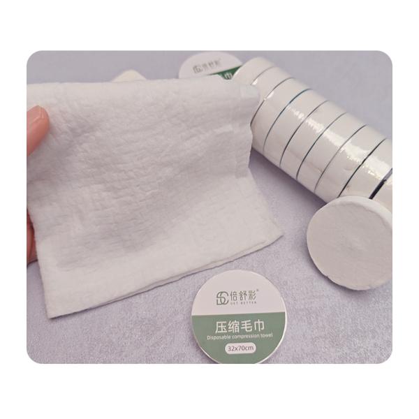 OEM ODM Disposable Compressed Face Towel Nonwoven Bamboo Viscose