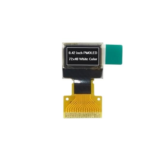 Quality 0.42'' 72x40 Monochrome OLED Display SSD1315 16 Pin 4 Wire SPI I2C White for sale