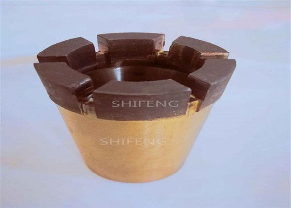 Quality Hard Rock Core Hole Bits , 56 Hollow Core Diamond Drill Bits Fast Drilling Speed for sale