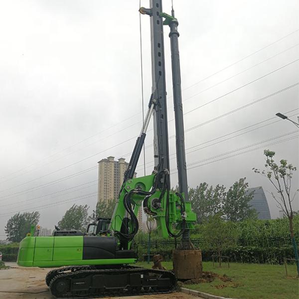 58m 1500mm Engine Auger Soil Hydraulic Pile Machine Screw Pile Driver Drilling