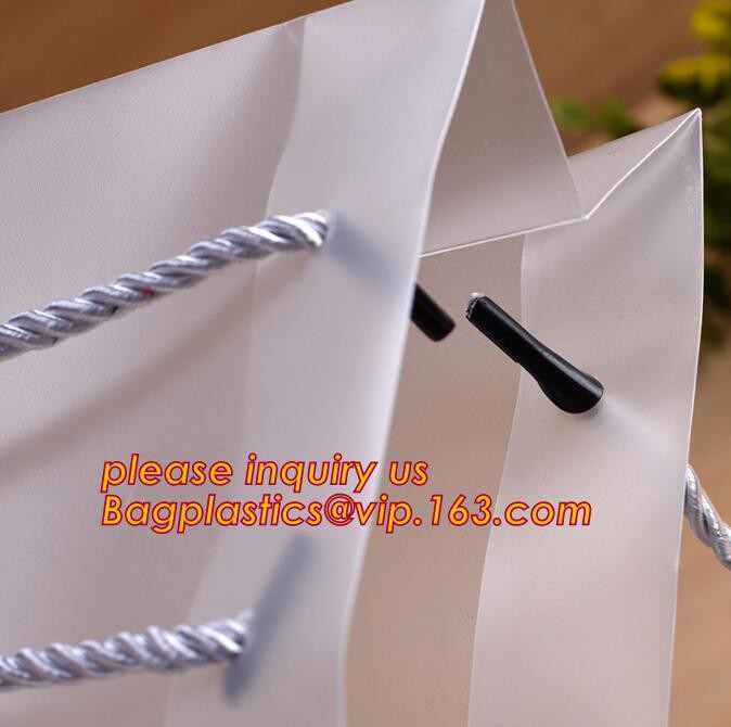 Promotional customized high quality soft loop plastic cloth bag,manufacturer custom soft loop handle polyethylene PE pla