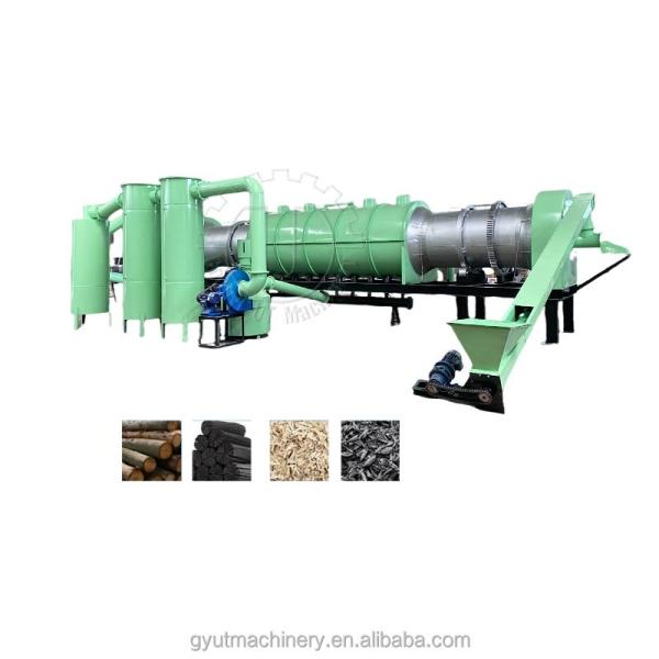 Quality Continuous Charcoal Production from Coconut Shell with Wood Sawdust Pyrolysis Furnace for sale