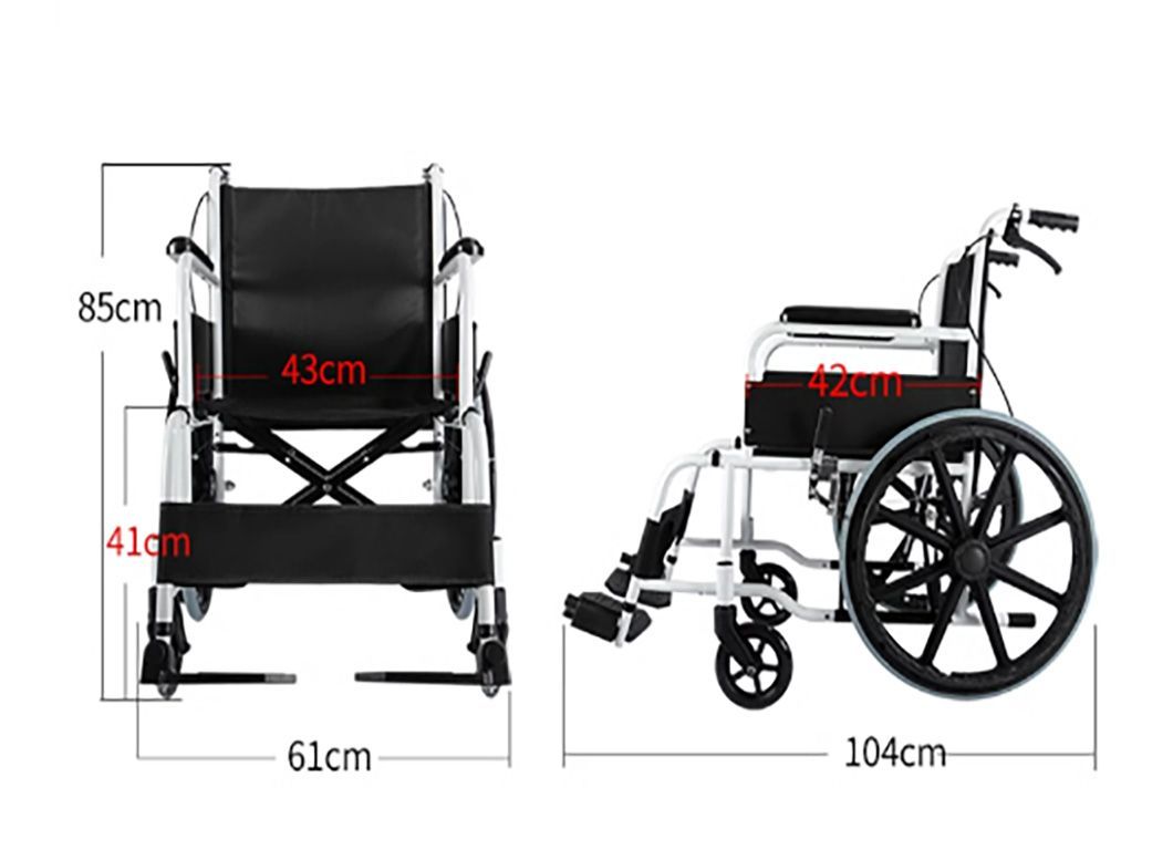 Premium Foldable Portable Wheelchair for Daily Use and Rehab