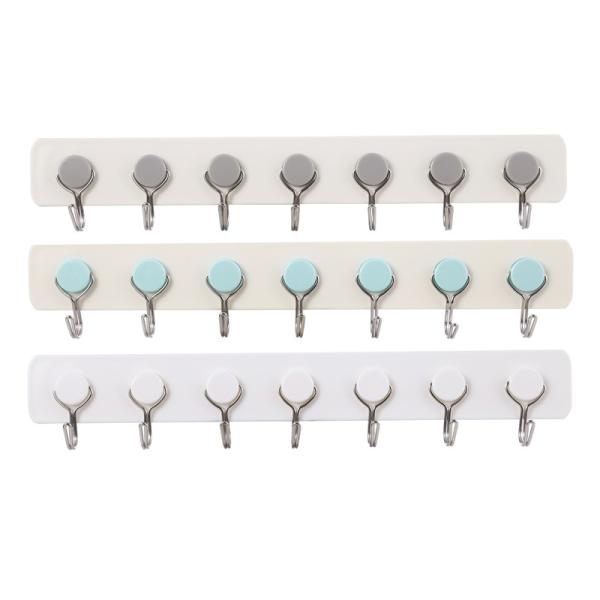 Irregular 7 Hook Door Back Hook Free Punching Convenient Installation
