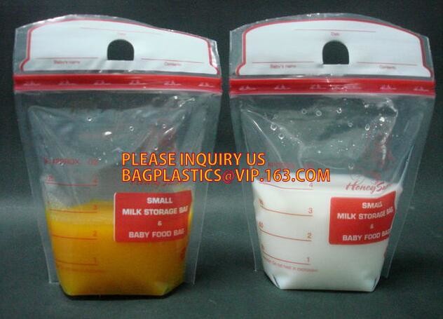 biodegradable eco-friendly FDA clear juice sealed drink pouches translucent reclosable hand held zipper plastic drinking