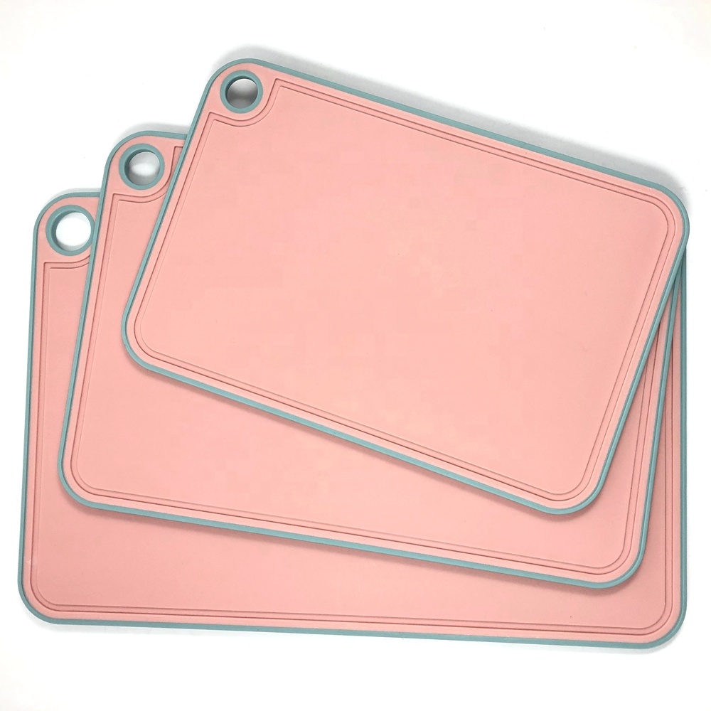 Customizable Multifunction Kitchen Plastic Index Anti-slip PP Chopping Block Cutting Board Set With Stand