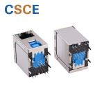 3.0 B Type RJ45 To USB Adapter , RJ45 Connector To USB For 10 / 100M Net Card
