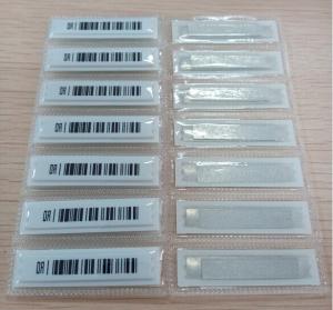 China Waterproof AM EAS Soft Security Labels Print Barcode Labels 45mm ± 0.2mm Length wholesale