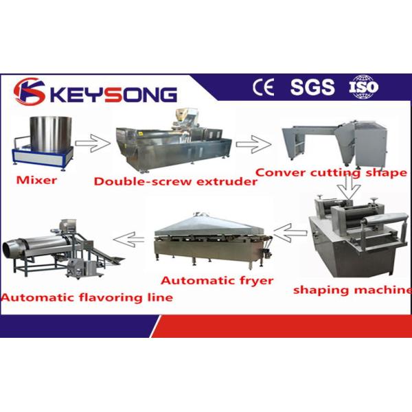 3D Snacks Pellet Fresh Potato Chips Automatic Machine , Industrial Potato Chips Equipment