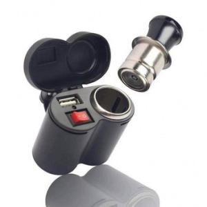 China Cigarette Lighter 12-24V Motorcycle USB Charger Waterproof OEM on sale