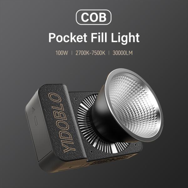 App Control Cob Led Video Light 30000lux With Desktop Stand 100w Power Bank Charging Fill Lamp For Lighting Set