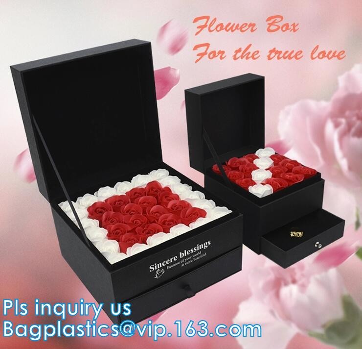 New product custom handmade small luxury wedding paper jewellery white gift box with ribbon closure,Silk Customised Pock