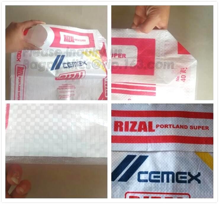 Hot Selling Kraft Paper PP Woven Plastic Cement Valve Bag For 25Kg,kraft paper laminated pp woven sandwich bag for logis