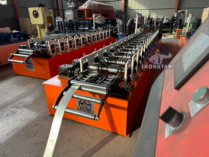 Automatic shadow wall angle 2 in 1 roll forming machine in UAE Angle and U stud 2 in 1 roll forming machine c channel roll forming machine C stud roll