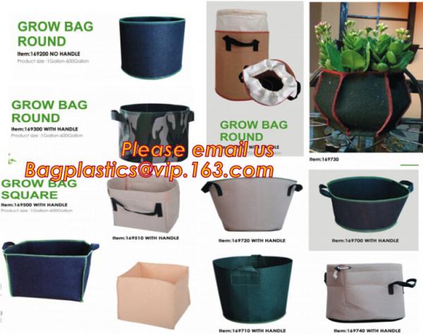 fabric pots grow bag felt garden bag with handle,Hydroponic Grow Bag 1 Gallon Containers With Handle,Eco-friendly High q