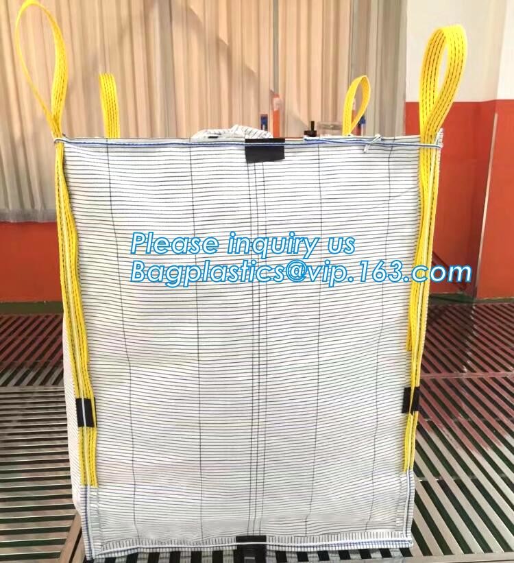 customizable PP u-panel baffle big bag /coated white woven PP jumbo bag/ventilated 4 panel baffle bag/all colors availab