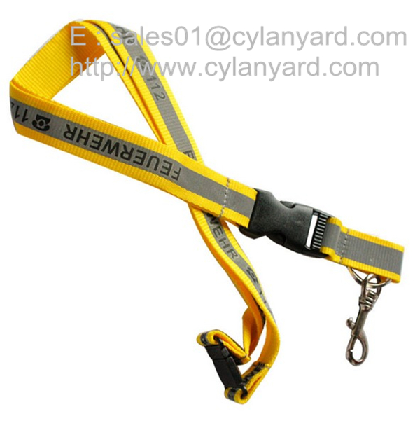 Secure reflective band lanyards with visibility