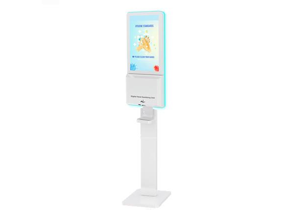 Quality Floor Stand Smart Kiosk Hand Sanitizer LCD Digital Signage for sale