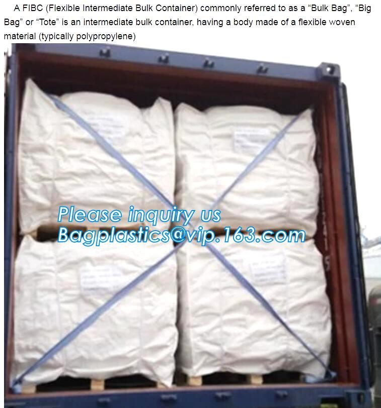 customizable PP u-panel baffle big bag /coated white woven PP jumbo bag/ventilated 4 panel baffle bag/all colors availab
