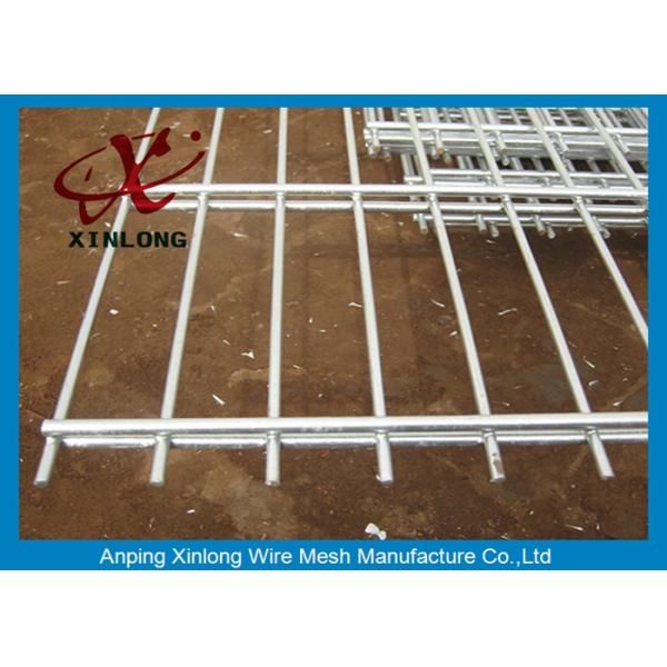 Trellis Gate Double Wire Mesh Fence / 200*50mm Welded Wre Mesh Panels