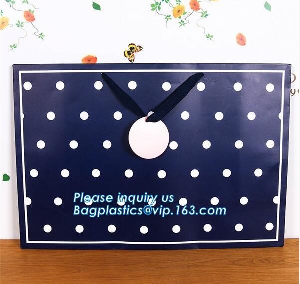 Fashion Custom Printing Luxury Gift Shopping Carrier Paper Bag With Your Own Logo Print,strong twisted handle black leat