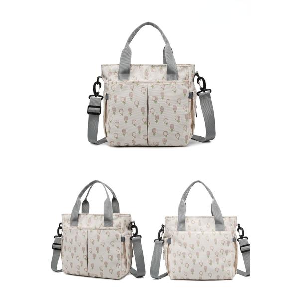 ODM OEM Oxford Multi Functional Nappy Shoulder Hand Bag 27*15*25cm