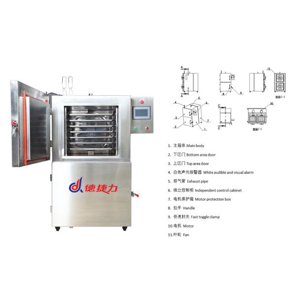 1500kg/Hour Small Instant Liquid Nitrogen Blast Freezer For Home 12 Kw OEM