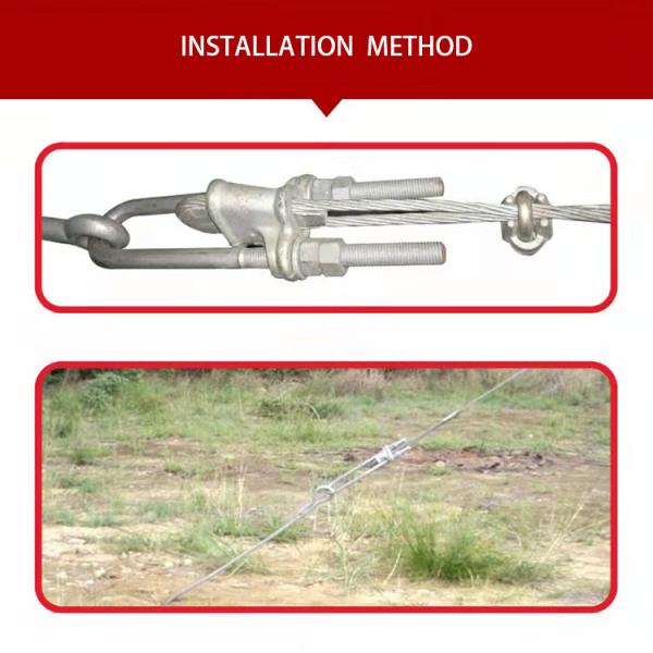 NUT Adjustable Wedge Pulling Line Strain Clamp Compression Cable Conductor