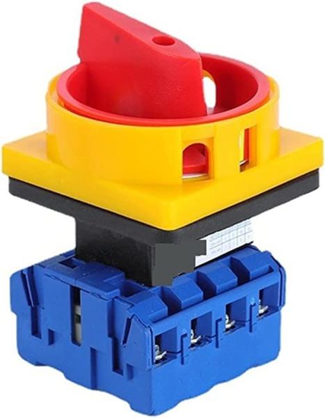 Quality 11-32A 4P Rotary Isolator Switch 2 Position On Off Manual Changeover Rotary Switch for sale