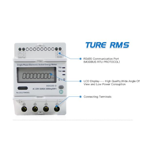 Din-Rail Type Digital Meter Single Phase Electronic Type Active Energy Meter
