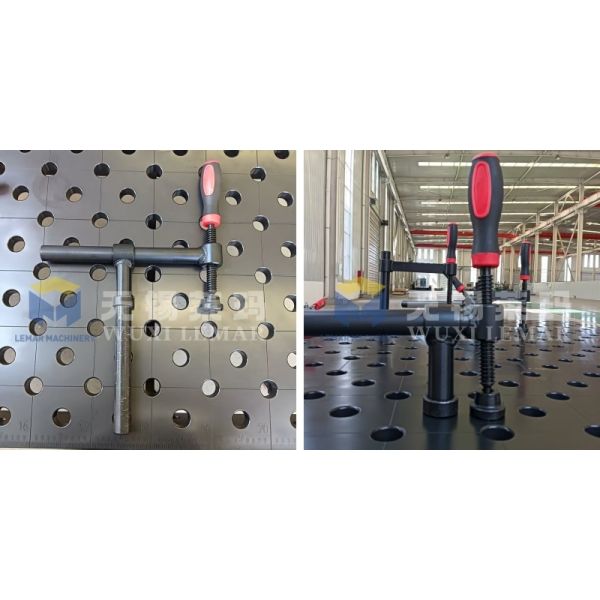180 45 Degree Fixture Clamp Extendable Clamp For D28 Series Welding Tables