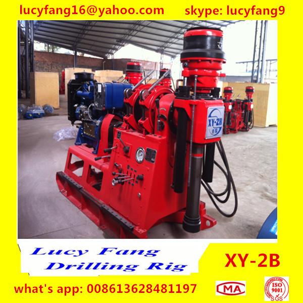 Quality China Deutz Engine High Quality Thailand  Popular XY-2B Skid Mounted Spindle Type Geotechnical Core Drilling Rig In Iran for sale
