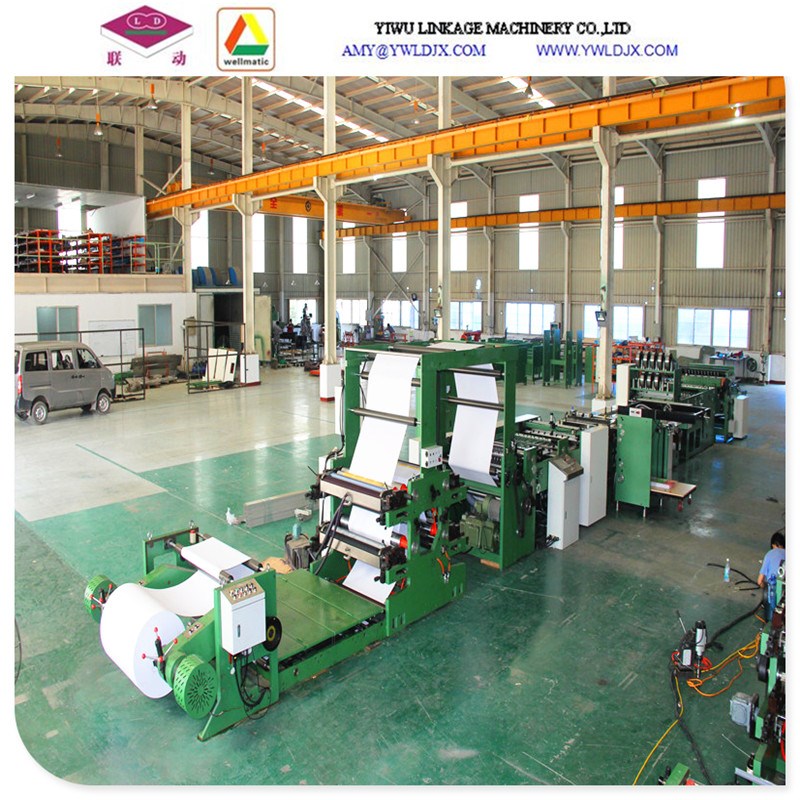 School Exercise Book Notebook Flexography Printing Machine From Reel to Pile