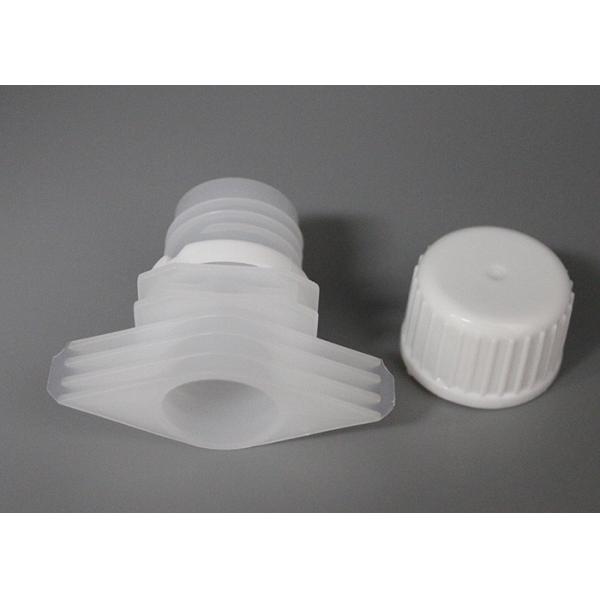 Clear Plastic Spout Suction Nozzle Caps With Double Gaps 16mm Inner Diameter